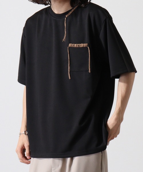 CHAIN STITCH ロゴ 半袖 刺繍 Tシャツ・カットソー セール】ポンチアソートハンドステッチ刺繍Tシャツ（Tシャツ