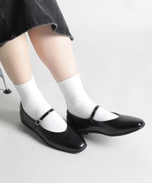 【shoes365】バックル付きパンプス