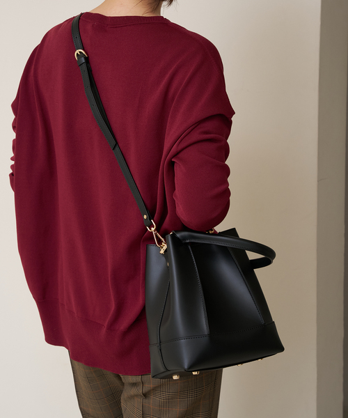 IENA（イエナ）の「《追加》GIANNI NOTARO/ジャンニ ノターロ バケツガタバッグ 219/RUGA（ショルダーバッグ・レディース・キャメル/イエロー/ブラック・FREE）」の18枚目の写真