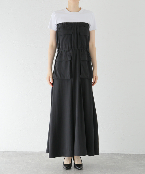 Noble（ノーブル）の「カーゴディテール2WAYワンピース（ワンピース・レディース・ブラック/ブルー系その他・FREE）」の11枚目の写真