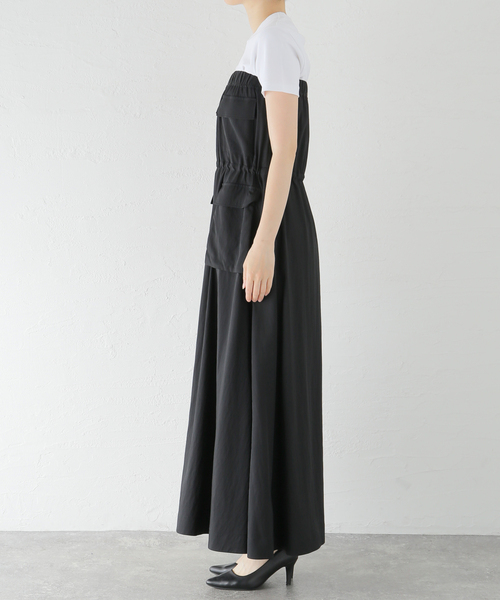 Noble（ノーブル）の「カーゴディテール2WAYワンピース（ワンピース・レディース・ブラック/ブルー系その他・FREE）」の12枚目の写真