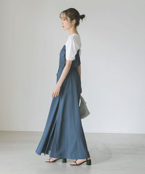 NOBLE 2wayワンピース ノーブル NOBLE コンフォートジャージー2WAYワンピース （ブラウン D