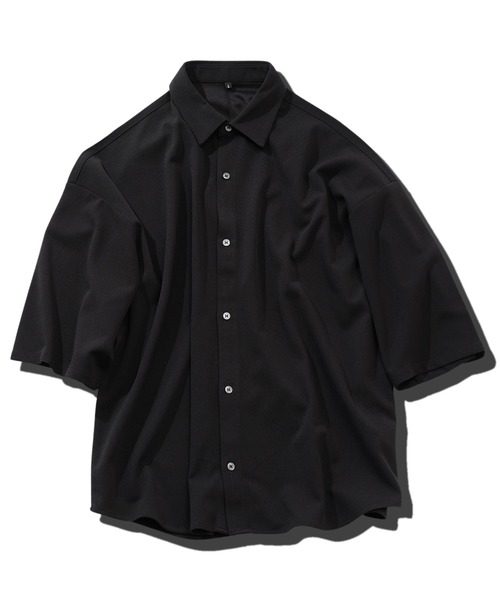 jiggys shop(ジギーズショップ)の「UVカット梨地BIGオーバーサイズ半袖シャツ(シャツ/ブラウス・メンズ・ダークグレー/ベージュ/ブルー系その他/ブラック/ブルーグレー/アイボリー・MEDIUM/LARGE/X-LARGE)」の15枚目の写真