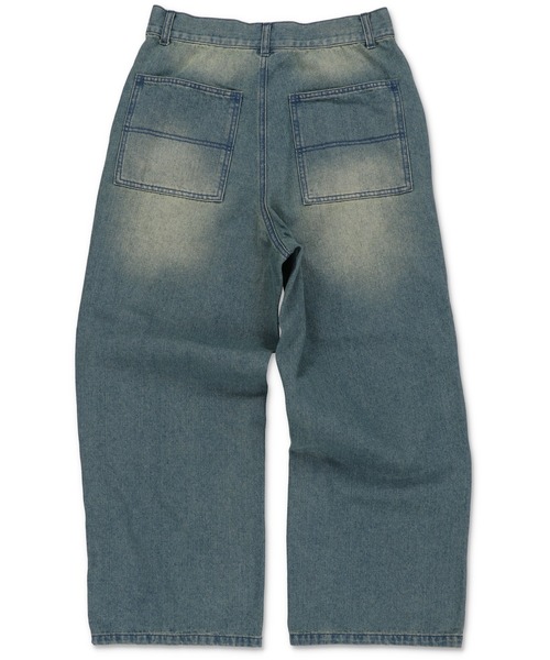 SPINNS(スピンズ)の「ヴィンテージライクダブルニーデニムワークパンツ(デニムパンツ・メンズ・ブラック系その他/ブルー系その他/サックスブルー系・L/M/S)」の4枚目の写真