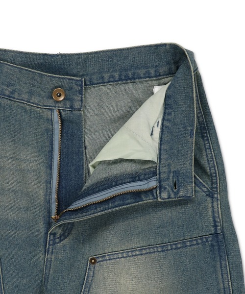 SPINNS(スピンズ)の「ヴィンテージライクダブルニーデニムワークパンツ(デニムパンツ・メンズ・ブラック系その他/ブルー系その他/サックスブルー系・L/M/S)」の5枚目の写真