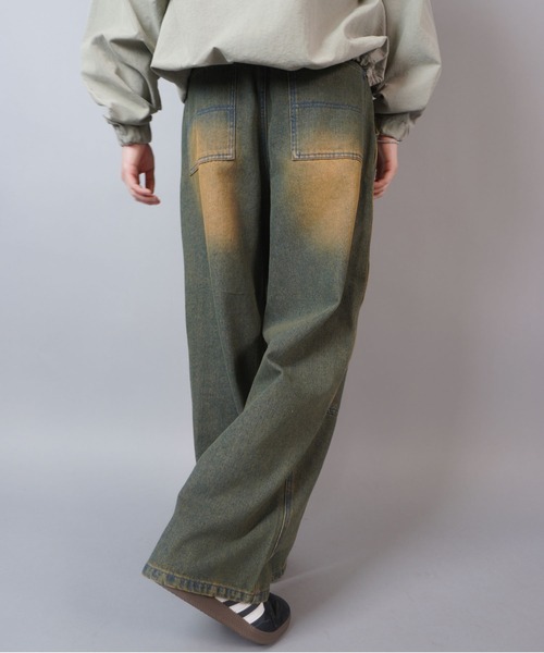 SPINNS(スピンズ)の「ヴィンテージライクダブルニーデニムワークパンツ(デニムパンツ・メンズ・ブラック系その他/ブルー系その他/サックスブルー系・L/M/S)」の19枚目の写真