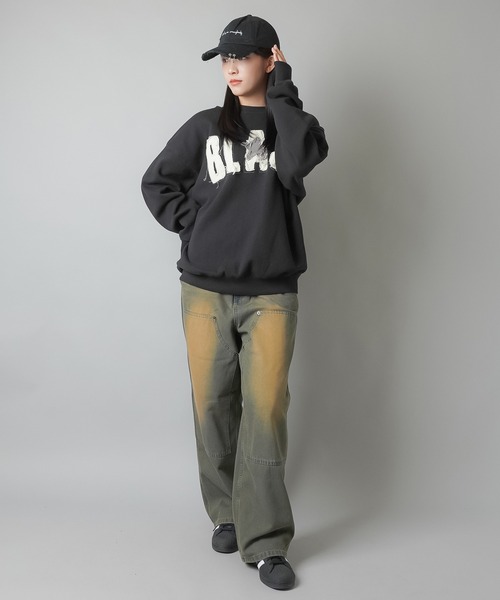 SPINNS(スピンズ)の「ヴィンテージライクダブルニーデニムワークパンツ(デニムパンツ・メンズ・ブラック系その他/ブルー系その他/サックスブルー系・L/M/S)」の14枚目の写真