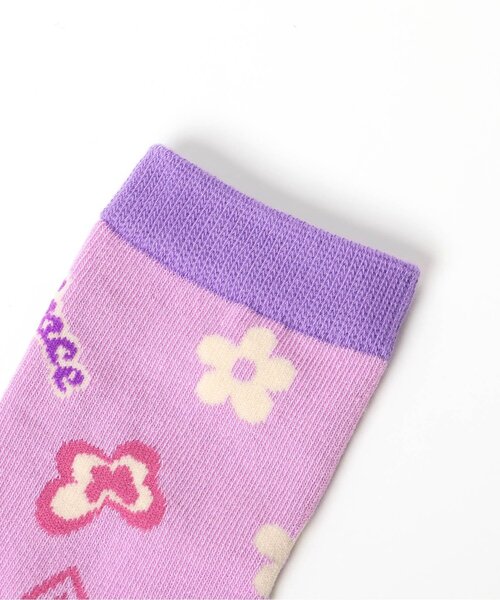 BREEZE（ブリーズ）の「GIRLS総柄ソックス（ソックス/靴下・キッズ・アイボリー/オレンジ/パープル/ブルー・15 /18/21）」の7枚目の写真