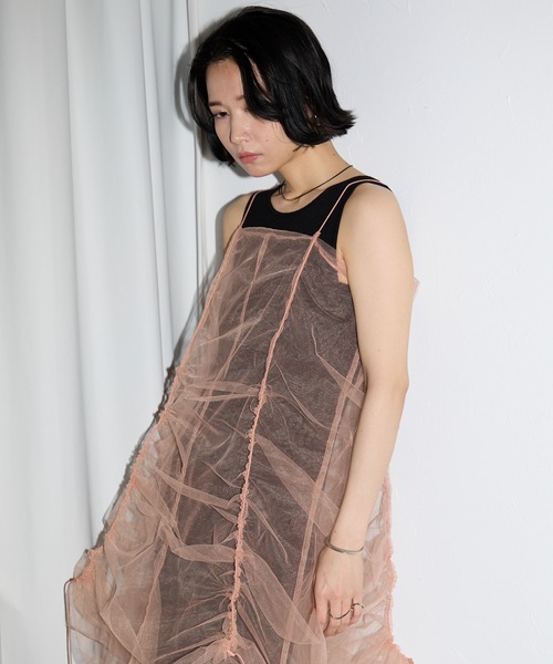 leimn（レイムン）の「ドロストチュールワンピ（Tシャツ/カットソー・レディース・ピンク/ブラック・M）」の21枚目の写真