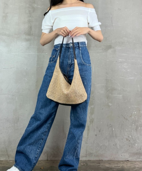 Loco Ocean(ロコオーシャン)の「ワンハンドルカゴバッグ トートバッグ(トートバッグ・レディース・ホワイト/ブラック/ブラウン・ONE SIZE)」の12枚目の写真