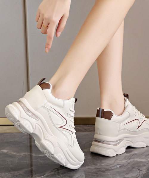 ☆新品未使用☆HIMICO　Lite　ホワイト ビジュー付き 厚底スニーカー 99dkxy-019-s1.jpg?basethum=225