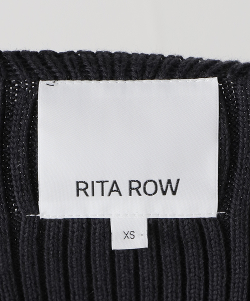 RITA ROW(リタロウ)の「【RITA ROW/リタロウ】ブラックニットキャミ(キャミソール・レディース・ブラック・X-SMALL)」の14枚目の写真