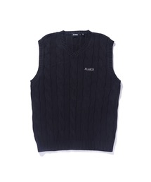 XLARGE | CABLE KNIT VEST(ニット/セーター)
