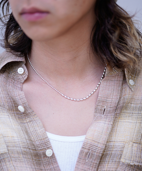 Jieda（ジエダ）の「JieDa 925 SILVER BALL NECKLACE　JIE-24W-GD05（ネックレス・メンズ・シルバー・FREE）」の2枚目の写真