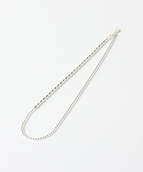 Jieda（ジエダ）の「JieDa 925 SILVER BALL NECKLACE　JIE-24W-GD05（ネックレス・メンズ・シルバー・FREE）」の4枚目の写真