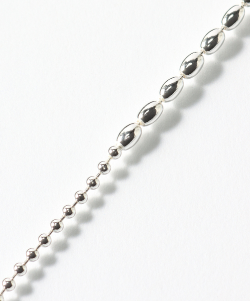 Jieda（ジエダ）の「JieDa 925 SILVER BALL NECKLACE　JIE-24W-GD05（ネックレス・メンズ・シルバー・FREE）」の9枚目の写真