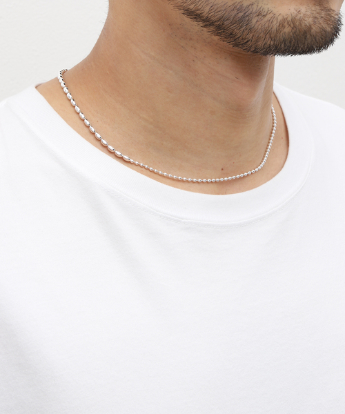 Jieda（ジエダ）の「JieDa 925 SILVER BALL NECKLACE　JIE-24W-GD05（ネックレス・メンズ・シルバー・FREE）」の11枚目の写真