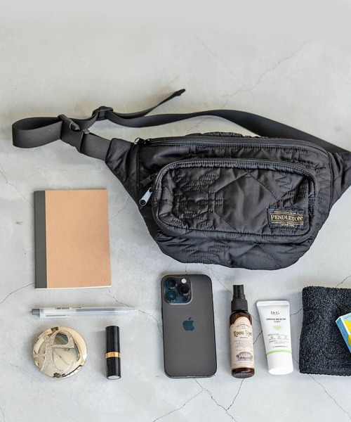 HAYNI(ヘイニ)の「Zize fit ジゼフィット【PENDLETON(ペンドルトン)別注】(ボディバッグ/ウエストポーチ・レディース・ブラック・FREE)」の12枚目の写真