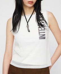 LAGUA GEM | SEE THROUGH PRINT タンクトップ(タンクトップ)