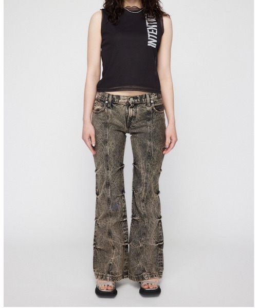 LAGUA GEM（ラグアジェム）の「SEE THROUGH PRINT タンクトップ（タンクトップ・レディース・ホワイト/ブラック/ブルー・FREE）」の12枚目の写真