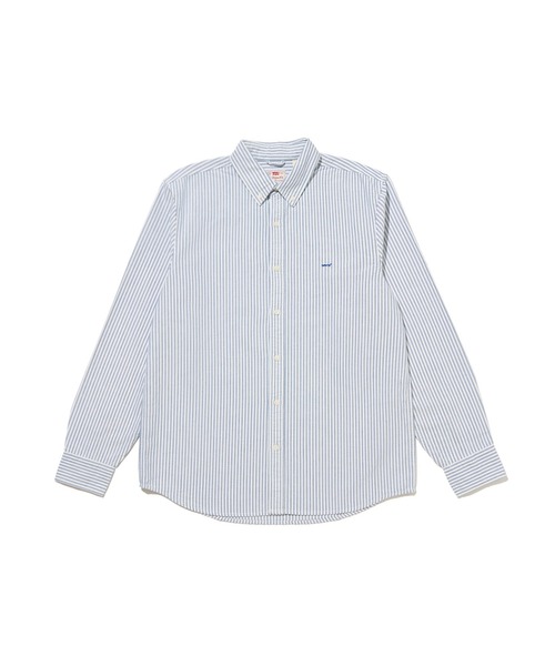 Levi's(リーバイス)の「Levi's/リーバイス AUTHENTIC ボタンダウンシャツ ブルー WAYLON STRIPE(シャツ/ブラウス・メンズ・ブルー・XL/L/M/S)」の6枚目の写真