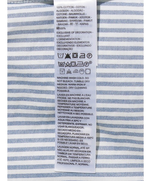 Levi's(リーバイス)の「Levi's/リーバイス AUTHENTIC ボタンダウンシャツ ブルー WAYLON STRIPE(シャツ/ブラウス・メンズ・ブルー・XL/L/M/S)」の5枚目の写真