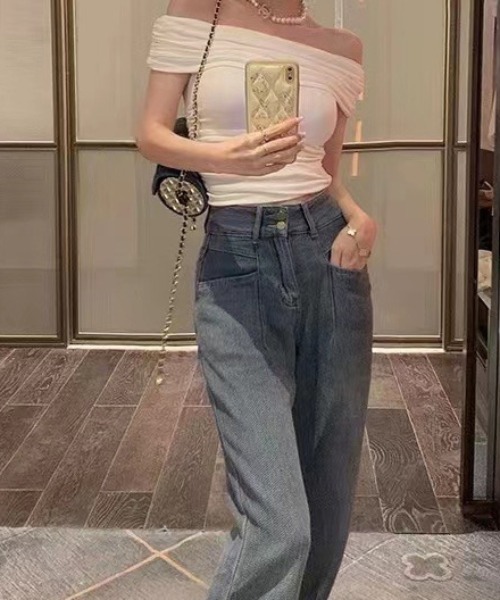 Jasmine Grandiflorum(ジャスミングランディフローラム)の「【Jasmine】オフショル半袖カットソートップス (SS)(Tシャツ/カットソー・レディース・ブラック/イエロー/ホワイト/ピンク・FREE)」の8枚目の写真