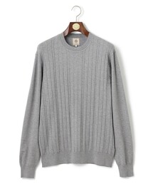【ストレッチ性 / イージーケア】【FLEX YARN】クルーネックニット