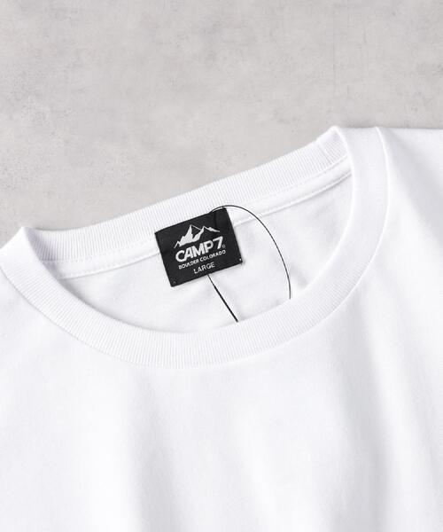 CAMP7(キャンプセブン)の「CAMP7(キャンプ7)バックプリントTシャツ(Tシャツ/カットソー・メンズ・ホワイト/ブラック・M/L/XL)」の5枚目の写真