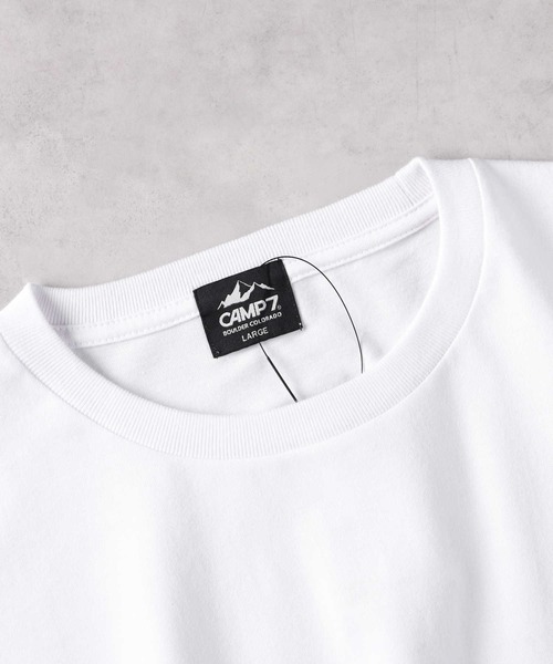 CAMP7(キャンプセブン)の「CAMP7(キャンプ7)バックプリントTシャツ(Tシャツ/カットソー・メンズ・ホワイト/ブラック・M/L/XL)」の13枚目の写真