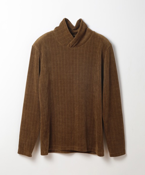 MEN'S BIGI（メンズビギ）の「シェニールジャカードプルオーバー（パーカー・メンズ・ブルー/カーキ/ブラック/ホワイト・01/02/03）」の4枚目の写真