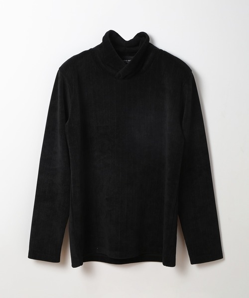 MEN'S BIGI（メンズビギ）の「シェニールジャカードプルオーバー（パーカー・メンズ・ブルー/カーキ/ブラック/ホワイト・01/02/03）」の3枚目の写真