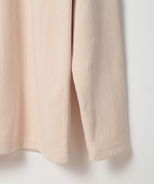 MEN'S BIGI（メンズビギ）の「シェニールジャカードプルオーバー（パーカー・メンズ・ブルー/カーキ/ブラック/ホワイト・01/02/03）」の6枚目の写真