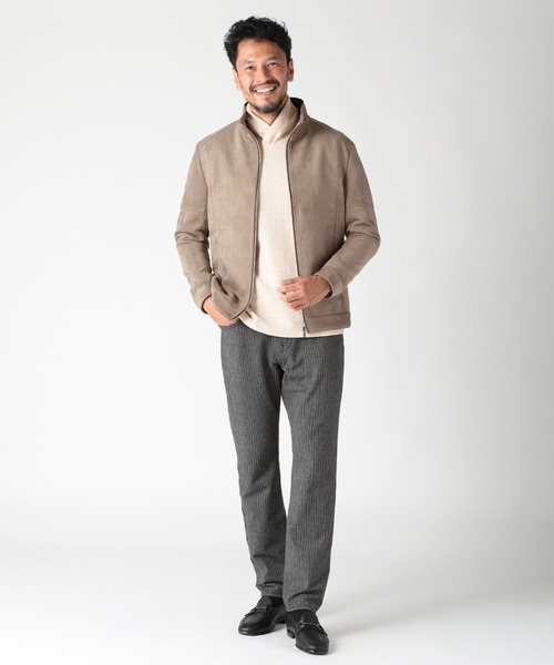 MEN'S BIGI（メンズビギ）の「シェニールジャカードプルオーバー（パーカー・メンズ・ブルー/カーキ/ブラック/ホワイト・01/02/03）」の22枚目の写真