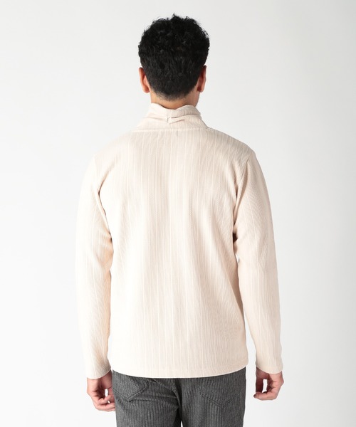 MEN'S BIGI（メンズビギ）の「シェニールジャカードプルオーバー（パーカー・メンズ・ブルー/カーキ/ブラック/ホワイト・01/02/03）」の19枚目の写真