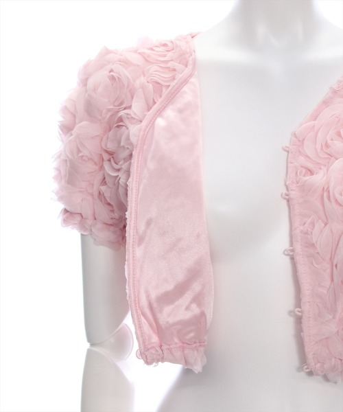 clear（クリア）の「バラモチーフ半袖カーディガン［大人 フェミニン］≪再入荷≫（カーディガン/ボレロ・レディース・ミント/ピンク/アイボリー・F）」の16枚目の写真