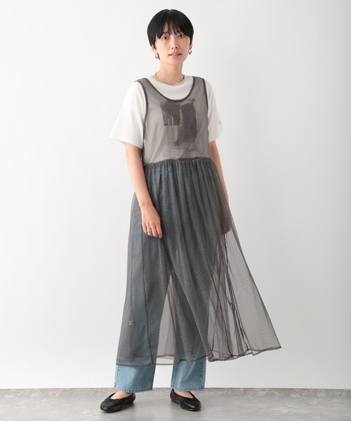 LEPSIM(レプシィム)の「2WAYラメレイヤードワンピース 137967(ワンピース・レディース・ブラック/チャコールグレー/ライトブルー・FREE)」の10枚目の写真