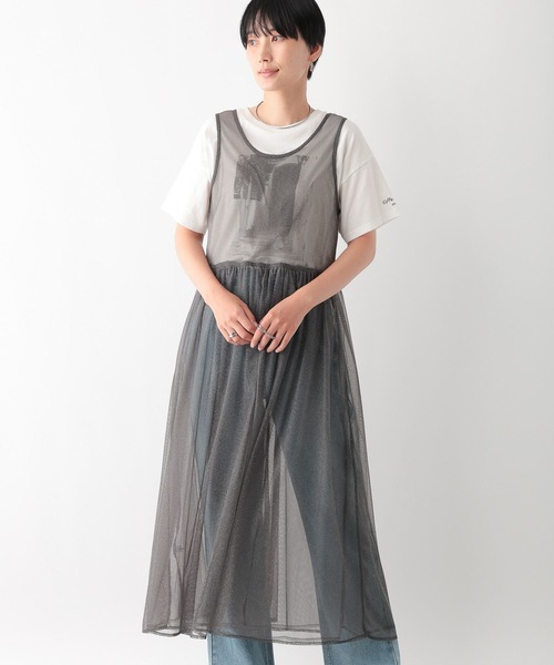 LEPSIM(レプシィム)の「2WAYラメレイヤードワンピース 137967(ワンピース・レディース・ブラック/チャコールグレー/ライトブルー・FREE)」の12枚目の写真