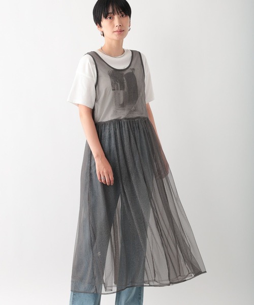 なっつんページ セール】2WAYラメレイヤードワンピース 137967（ワンピース）｜LEPSIM