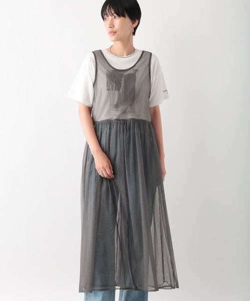 LEPSIM(レプシィム)の「2WAYラメレイヤードワンピース 137967(ワンピース・レディース・ブラック/チャコールグレー/ライトブルー・FREE)」の14枚目の写真