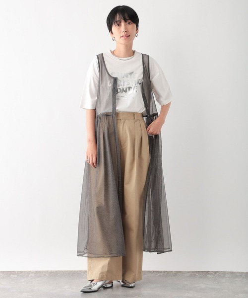 LEPSIM(レプシィム)の「2WAYラメレイヤードワンピース 137967(ワンピース・レディース・ブラック/チャコールグレー/ライトブルー・FREE)」の15枚目の写真