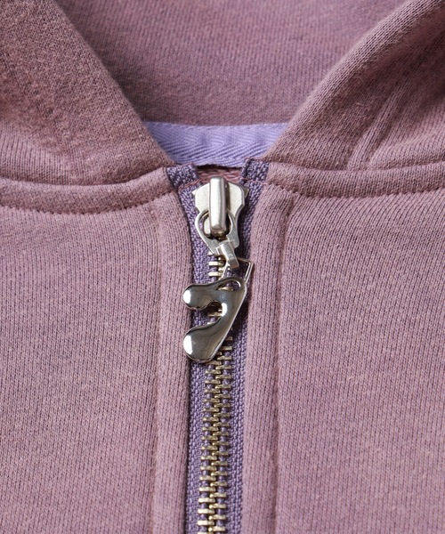 JIEDA（ジエダ）の「CIRCLE REFLECTOR ZIP HOODIE（パーカー・メンズ・ヘザーグレー/ブラック/パープル・1/2）」の17枚目の写真