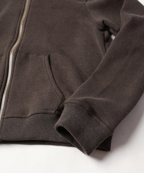 JIEDA（ジエダ）の「CIRCLE REFLECTOR ZIP HOODIE（パーカー・メンズ・ヘザーグレー/ブラック/パープル・1/2）」の6枚目の写真