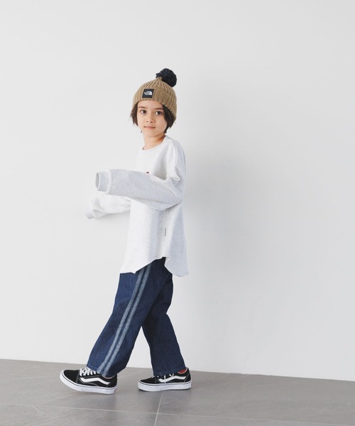 FRUIT OF THE LOOM（フルーツオブザルーム）の「【Fruit Of The Loom】スウェットプルオーバー(KIDS)（スウェット・キッズ・ブラック/パープル/アイボリー・120cm/110cm/140cm/130cm/150cm）」の4枚目の写真