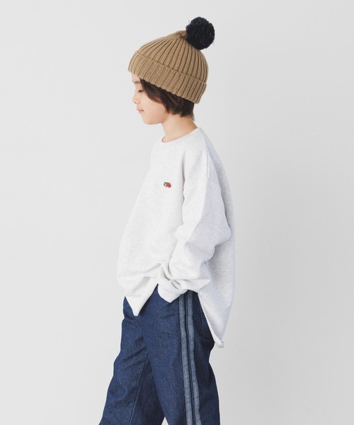 FRUIT OF THE LOOM（フルーツオブザルーム）の「【Fruit Of The Loom】スウェットプルオーバー(KIDS)（スウェット・キッズ・ブラック/パープル/アイボリー・120cm/110cm/140cm/130cm/150cm）」の5枚目の写真