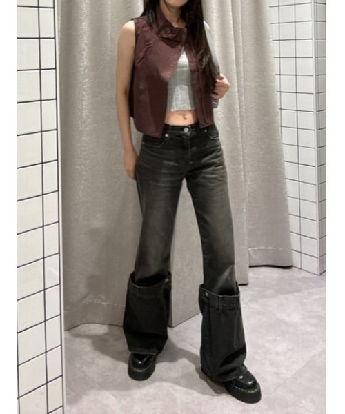 LAGUA GEM(ラグアジェム)の「MILITARY ZIP ベスト(ベスト・レディース・チャコールグレー/バーガンディー/カーキ・FREE)」の14枚目の写真