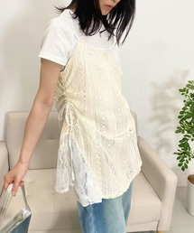 mebole（メボレ）の「ウエストマークレイヤードキャミワンピース（ワンピース）」