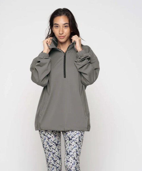 ROXY(ロキシー)の「FEELING COZY/ロキシーハーフジップスウェットトレーナー(スウェット・レディース・チャコールグレー/ブラック・LARGE/MEDIUM/SMALL)」の10枚目の写真