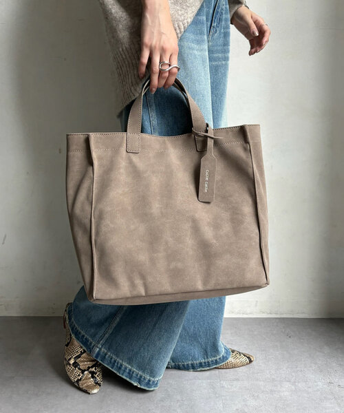 WEB限定】スエードPUショッパートート（ショルダーバッグ