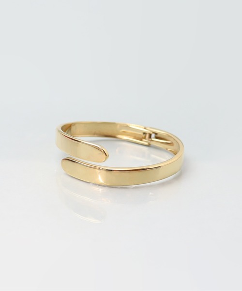 ieLS（イエルズ）の「金属アレルギー対応「ieLS」ステンレス　デザインバングル（バングル/リストバンド・メンズ・ゴールド/シルバー・ONE SIZE）」の4枚目の写真